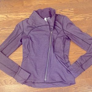 purple lulu lemon zip up size 6